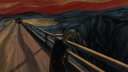 Edvard Munch’s ‘The Scream’ animated