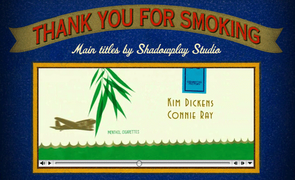 smoking titles animation